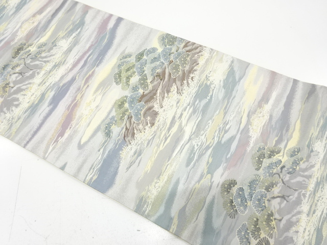 JAPANESE FUKURO OBI / WOVEN PINE GROVE